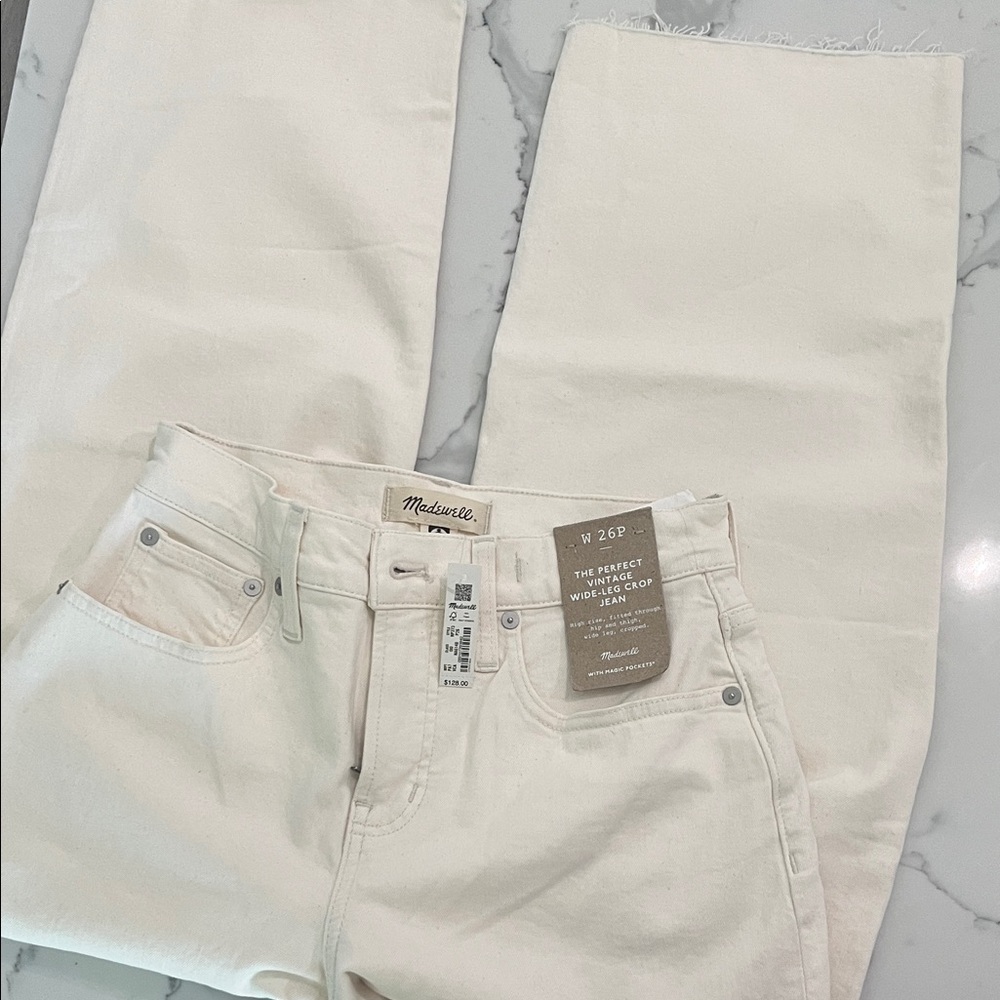 Madewell Women's Ankle Jeans in Cream